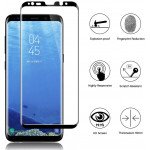 Wholesale Galaxy S9+ (Plus) [Updated Version] 3D Glass High Response Case Friendly Full Adhesive Glue Tempered Glass Screen Protector (Black Edge)